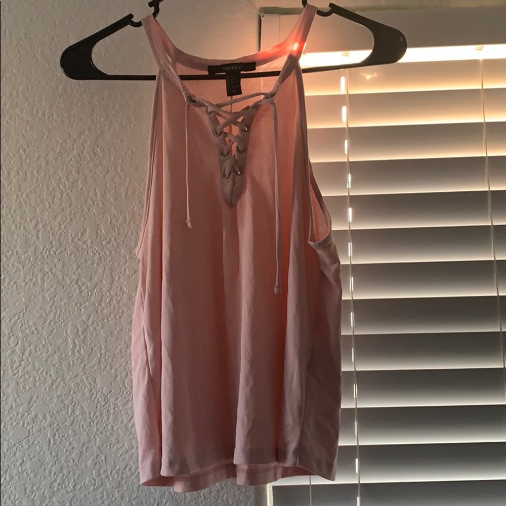 Forever 21 lace up tank (size S)